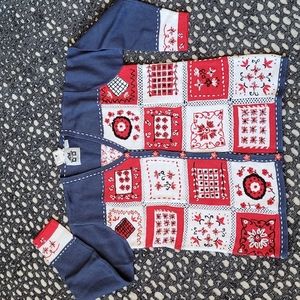 SALE!! Storybook Knits "Dandy Bandana" Sweater NWT! Sz L